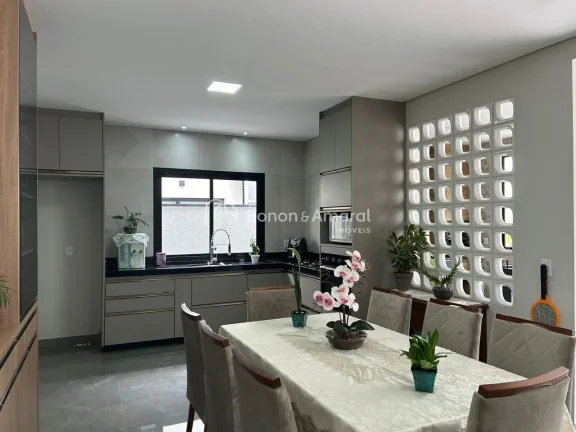 Imagem Sobrado à venda no Residencial Villa do Sol :
 Com 287 m² de área construída - 4 dormitórios e ...