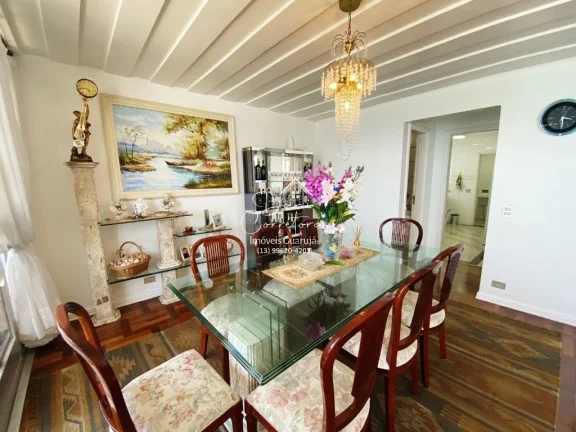 Imagem Imperdível Apartamento à Venda em Guarujá-SP, Pitangueiras: 3 Quartos, 1 Suíte, 2 Salas, 3 Banheiros, 1 Vaga, 165m².