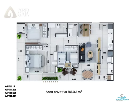 Imagem Apartamentos com 3 dormitórios com 1 suíte/Itaguá-Ubatuba
