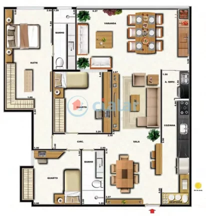 Imagem Cobertura Duplex à venda 3 Quartos 1 Suite 2 Vagas 133.77M Grajaú Rio de Janeiro - RJ | Elegance Residence