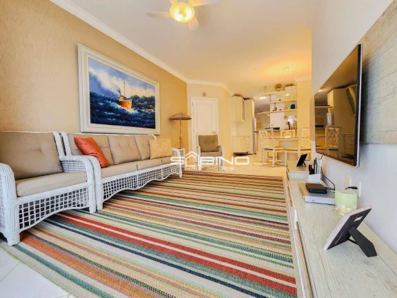 Imagem Apartamento Pé na Areia Frontal a venda, com 3 dormitórios 96m², 2 vagas - em Riviera de São Lourenço Bertioga S/P