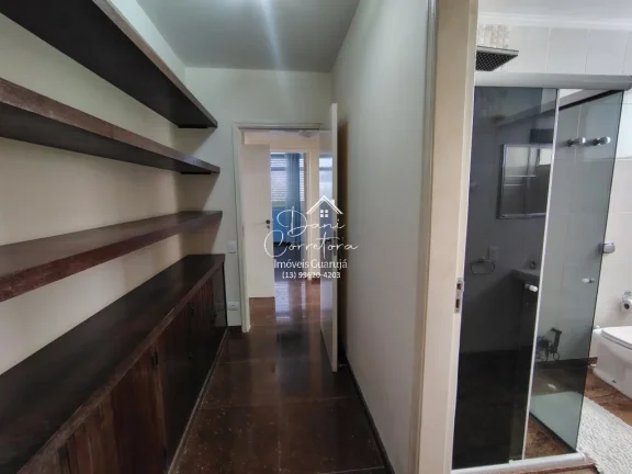 Imagem Apartamento de 3 quartos com suíte, 2 salas e 2 vagas de garagem na Vila Luis Antônio em Guarujá-SP - 150,25 m² de área