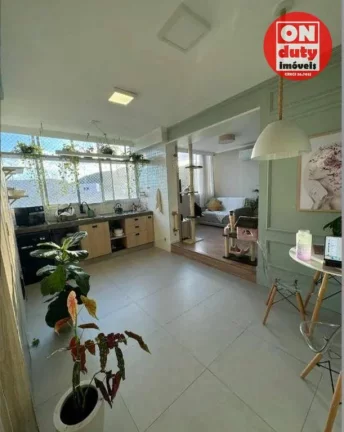Imagem Apartamento com 1 dormitório à venda, 40 m² por R$ 405.000,00 - José Menino - Santos/SP