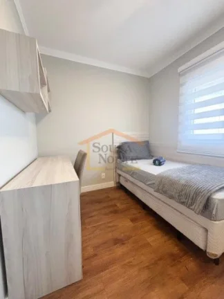 Imagem Apartamento mobiliado, 2 dormitórios, 2 banheiros (1 suite), sala, cozinha, área de serviço e var...