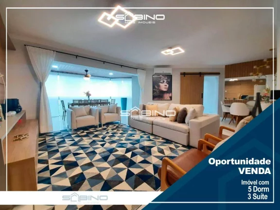 Imagem Apartamento à venda, com 5 Dormitórios 3 Suítes, 176 m² quadra de Tênis, em Riviera de São Lourenço - Bertioga SP