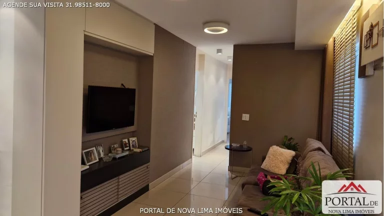 Imagem Apartamento de 3 quartos, sendo 1 suíte, 2 salas, varanda gourmet, 2 vagas de garagem, apartamento com 85 m2 de área. Este imóvel conta com um projeto