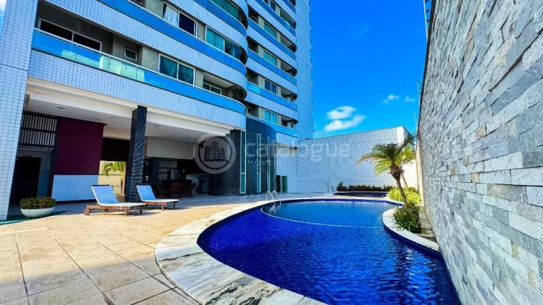 Imagem Aluguel Na Roberto Freire de 2 quartos sendo 1 suíte no Ed.Ahead Mobiliado