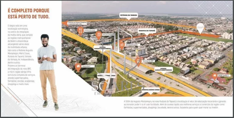 Imagem Alegro Montenegro - Apartamento de 2 ou 3 quartos com quintal - fase final