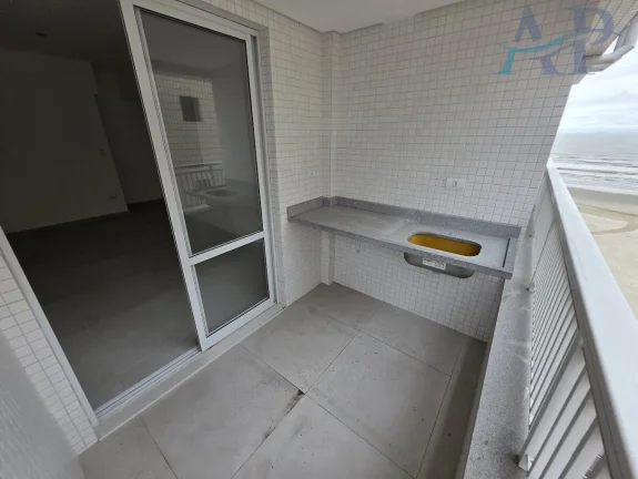 Imagem Apartamento na Guilhermina em Praia Grande com 2 Quartos Frente Mar