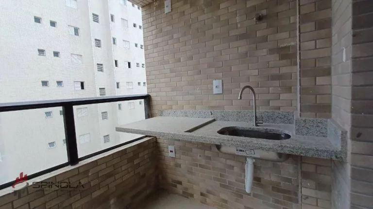 Imagem Apartamento com 1 dormitório à venda, 57 m² por R$ 447.096,00 - Vila Caiçara - Praia Grande/SP