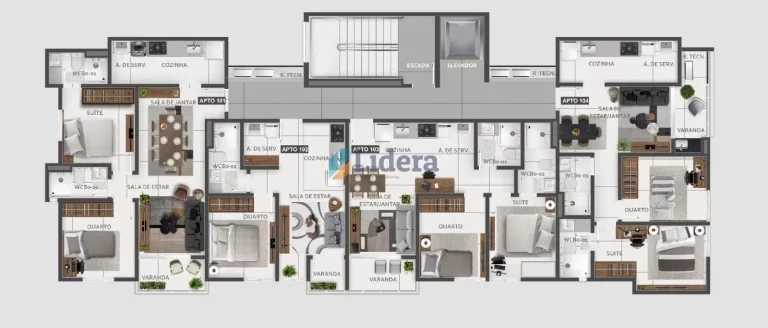 Imagem Apto - 2 Quartos - 1 Suíte - 55,04 m² - Intermares, Cabedelo/PB.