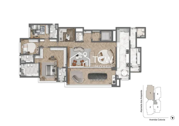 Imagem Apartamento à venda no bairro Moema - São Paulo/SP, Zona Sul