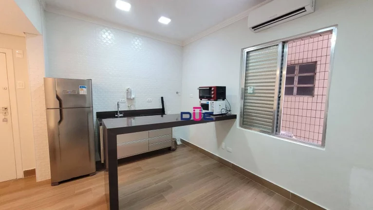 Imagem Kitnet para alugar, 22 m² por R$ 2.280/mês - Gonzaga - Santos/SP