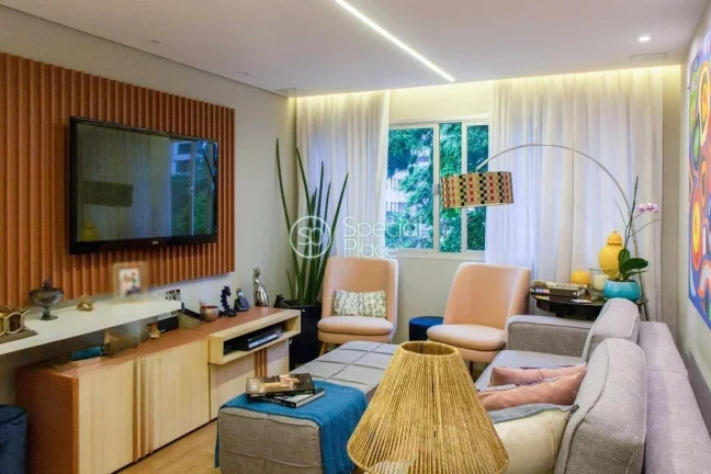 Imagem Apartamento com 110m² em Moema Índios. Totalmente reformado, elétrica, hidráulica, gesso , ilumi...