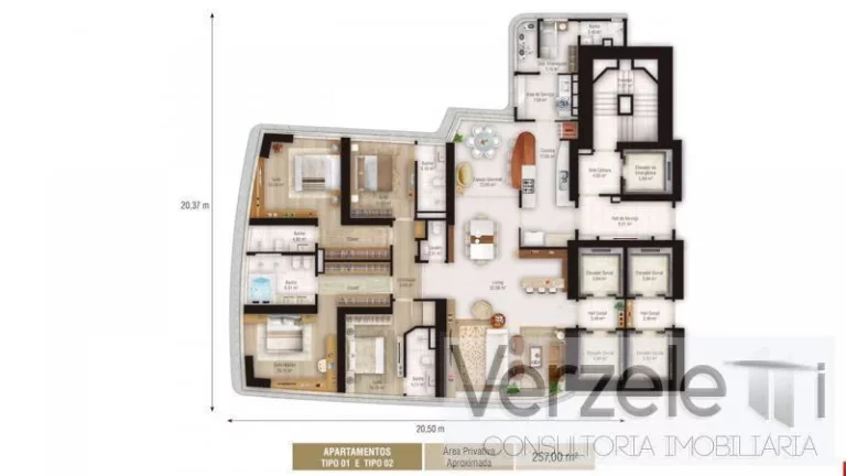 Imagem Apartamento 4 ou + dormitórios para Venda em Balneário Camboriú / SC no bairro Centro