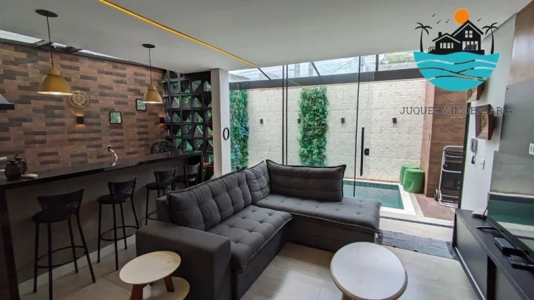 Imagem Aluguel Juquehy - Casa decorada na rua da praia, com 4 Suítes, Pisc,ina Priv., Academia, Serv. de Praia, máx. 10 pessoas | Juquehy Imobiliária