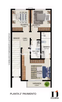 Imagem Casa Duplex com 3 quartos e suíte em Jardim Colorado - Vila Velha