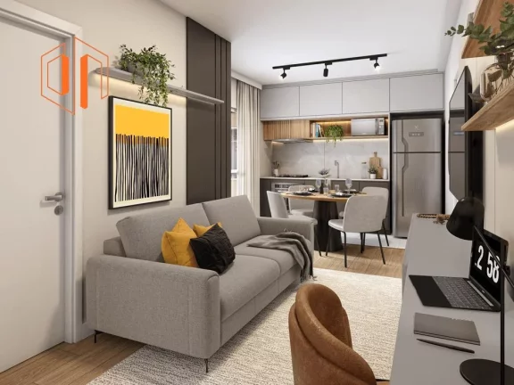 Imagem Apartamento para Venda em Pinhais, Jardim Amélia, 2 dormitórios, 1 banheiro, 1 vaga