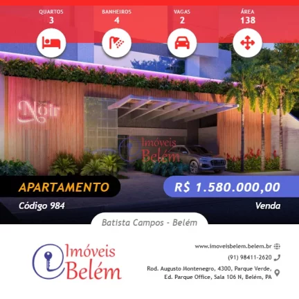 Imóveis Belém Vende torre Noir- n Batista Campos
