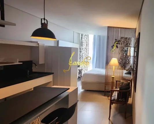 Imagem Apartamento loft(JK) com box e infra Mobiliado e decorado