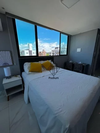 Imagem Flat mobiliado com vista para o mar a 220m da praia de Intermares - FL0935