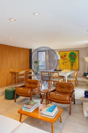 Imagem Apartamento de Alto Padrão à Venda em Indianópolis, São Paulo-SP: 3 quartos, 3 suítes, 2 salas, 5 banheiros, 3 vagas, 172m².