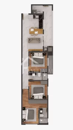 Imagem Apartamentos no Bucarein com 1 Suíte + 1 ou 1 Suíte + 2