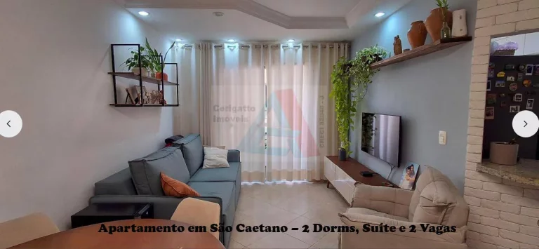 Imagem Apartamento em São Caetano – 2 Dorms, Suíte e 2 Vagas – Lazer completo