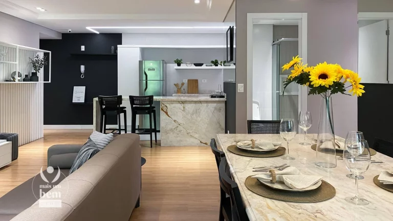 Imagem Venha morar em meio a natureza! Apartamento com 3 quartos (1 suíte), sacada com churrasqueira à venda por R$ 987.000 - Bacacheri - Curitiba/PR