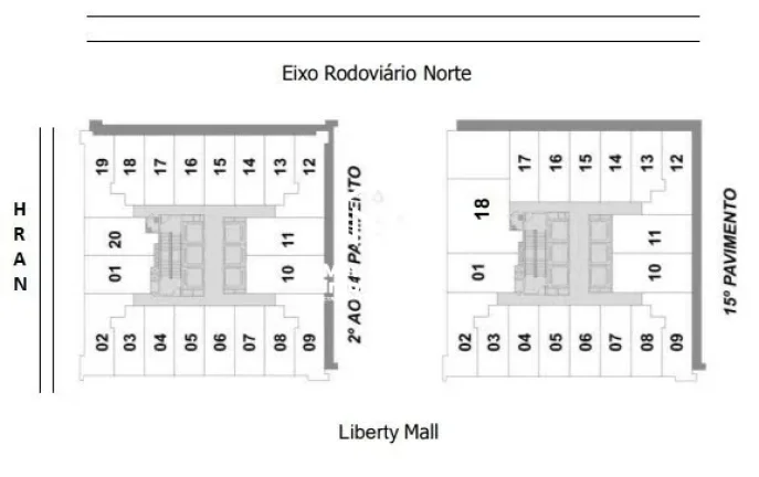 Imagem Quadra 01 Setor Comercial Esplanada Business Salas comerciais 92,46m² Sem vaga