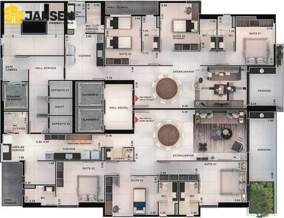 Imagem APARTAMENTO COM 03 SUÍTES NO BAIRRO DE MIRAMAR