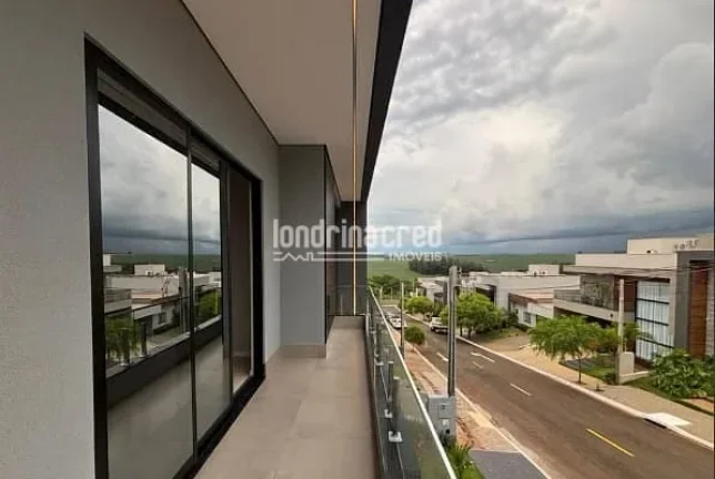 Imagem Sobrado contemporâneo à venda no Condomínio Moradas do Vale, com 220 m² de construção, 3 suítes amplas, piscina privativa,e excelente iluminação natural