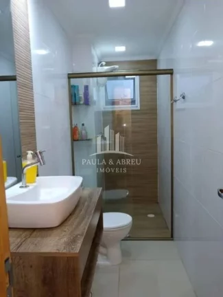 Imagem Apartamento Garden 53 + 30m² de Quintal, 2 Dormitórios, 1 Banheiro, 2 VAGAS, móveis planejados na cozinha, banheiro e Q. casal, Quintal coberto (retrátil), Baixo condomínio 170 no Vila Vitória, Mauá-SP