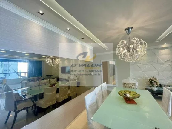 Imagem Vendo apto de alto padrão, com todos os móveis planejados, 216m2, vista mar, varanda gourmet, 4 sts, 4 vagas