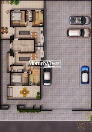 Imagem Apartamento para Venda em São José dos Pinhais, Parque da Fonte, 2 dormitórios, 1 banheiro, 1 vaga