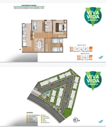 Imagem Apartamento para Venda em Rio de Janeiro, Santa Cruz, 2 dormitórios, 1 banheiro, 1 vaga