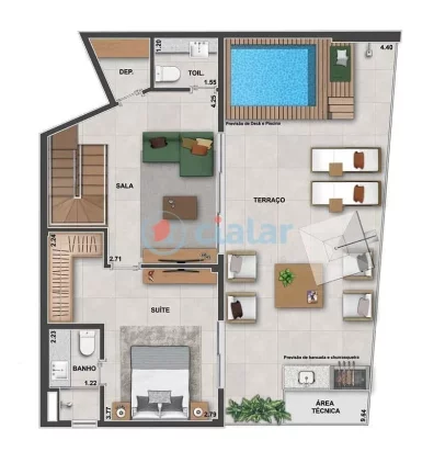 Imagem Cobertura Duplex à venda 3 Quartos 2 Suites 2 Vagas 172.27M Tijuca Rio de Janeiro - RJ | Ornato Tijuca