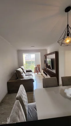 Imagem Apartamento com 3 dormitorios, uma vaga e sacada.