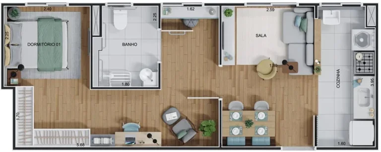 Imagem Viva o melhor da Freguesia do Ó de um jeito inteligente. Aptos. de 2 dorms. em uma localização pr...