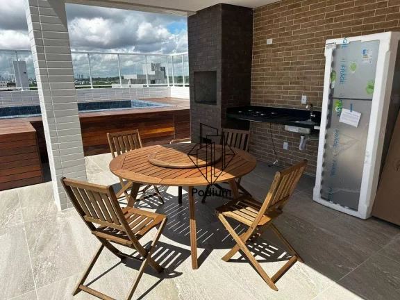 Imagem Apartamento á 150m da praia com varanda/sacada no bairro de Intermares - AP2790
