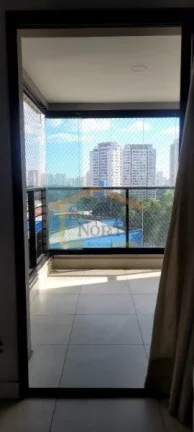 Imagem Apartamento com 57 m², mobiliado, composto por 2 dormitórios, sendo 1 suíte, 2 banheiros, sala co...