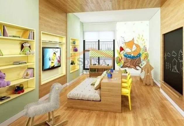 Imagem Apartamento com 41m², dispõe de 1 dormitório, 1 banheiro, sala, cozinha, armários na cozinha e d...