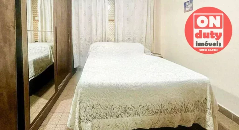 Imagem Apartamento com 1 quarto à venda, 72 m² por R$ 300.000 - Itararé - São Vicente/SP