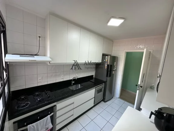 Imagem Apartamento à venda em Jundiaí-SP, no Parque Residencial Eloy Chaves, Cond. Chácara Primavera: 3 quartos, 2 salas, 1 banheiro, 1 vaga, 75m²