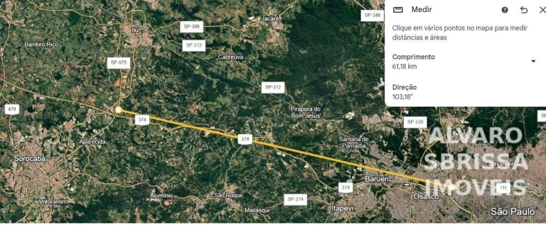 Imagem Área industrial e comercial a 10km do CACAU PARK. Com 3.1 milhoes de ms2. Com frente de 1 km linear beirando a Rodovia Castelo Banco (km75)