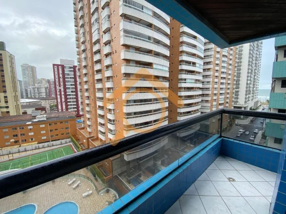 Imagem Imperdível! Apartamento à venda em Praia Grande-SP, Canto do Forte. 2 quartos, 1 suíte, 2 salas, 3 banheiros, 1 vaga. Condomínio Palm Beach, a 300m da praia.