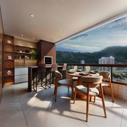 Imagem APARTAMENTO COM 127.84 m² - FORTE - PRAIA GRANDE SP