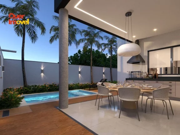 Imagem Casa de luxo em condomínio à venda em Ribeirão Preto-SP, Loteamento Terras de Florença - 3 quartos, 3 suítes, 2 salas, 5 banheiros, 203m².