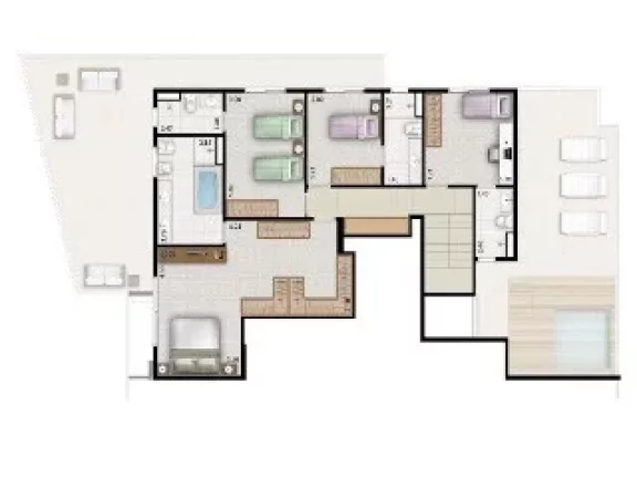 Imagem Imperdível apartamento de luxo com 4 suítes no Condomínio Design Campo Belo, São Paulo-SP: 5 banheiros, 3 vagas, 219m²!