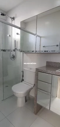 Imagem Apartamento mobiliado e equipado com 3 suítes, vista parcial para o Mar em Balneário Camboriú